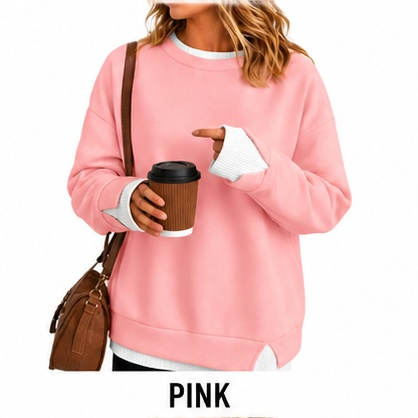 Women’s Layered Crewneck Sweatshirt