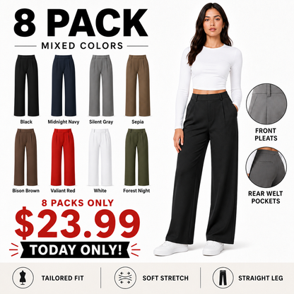⚡FINAL SALE⚡-  DayStretch High Waisted Pocket Straight Leg Work Pants