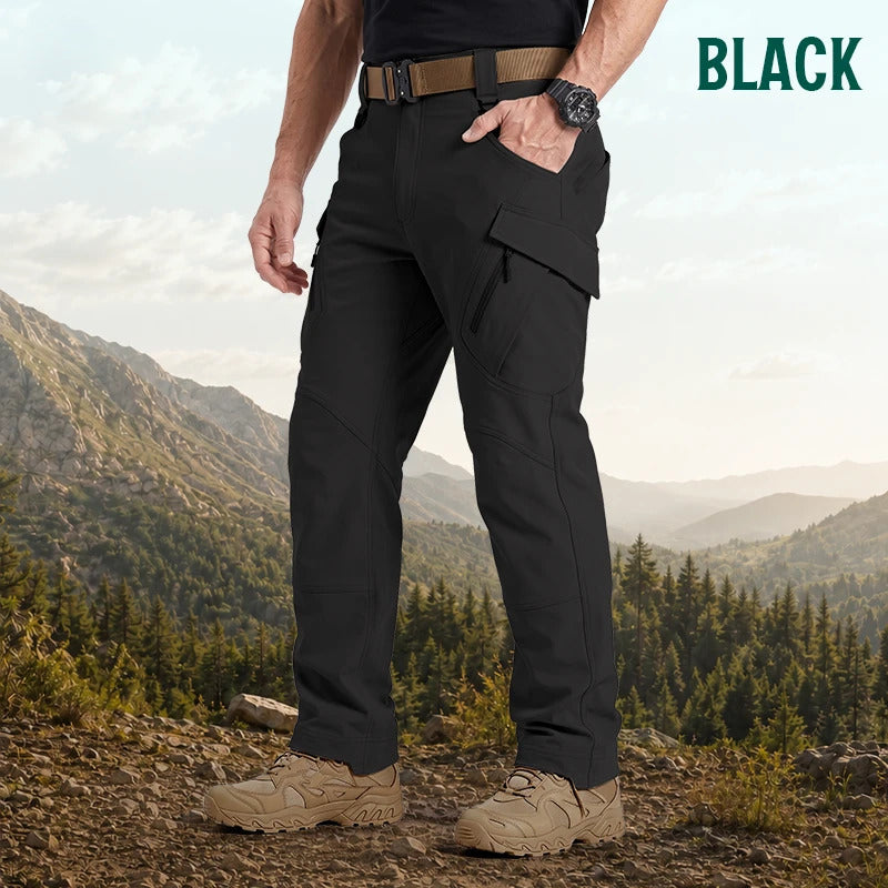 Men's 9-Pocket Straight Fit Tactical Waterproof Pants