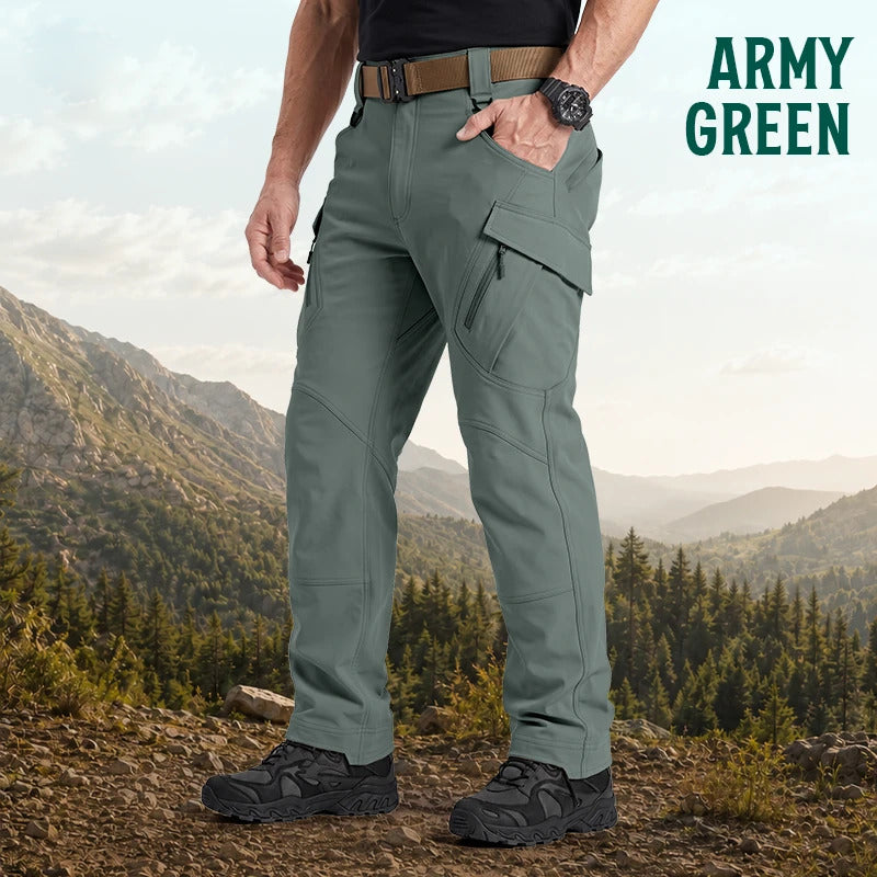 Men's 9-Pocket Straight Fit Tactical Waterproof Pants