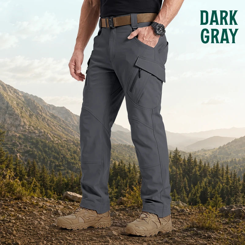 Men's 9-Pocket Straight Fit Tactical Waterproof Pants