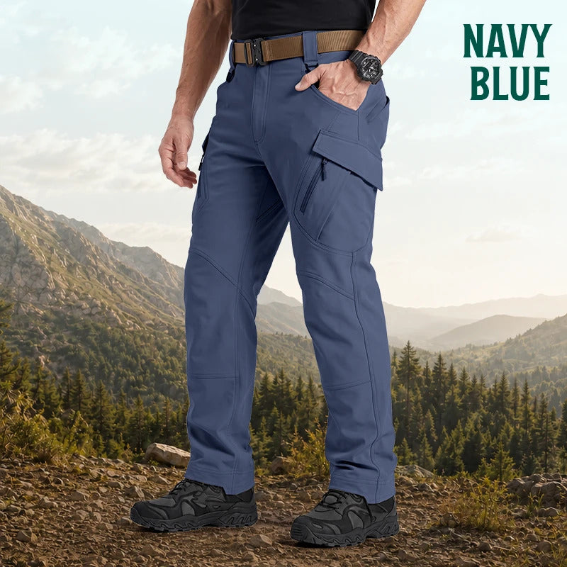 Men's 9-Pocket Straight Fit Tactical Waterproof Pants