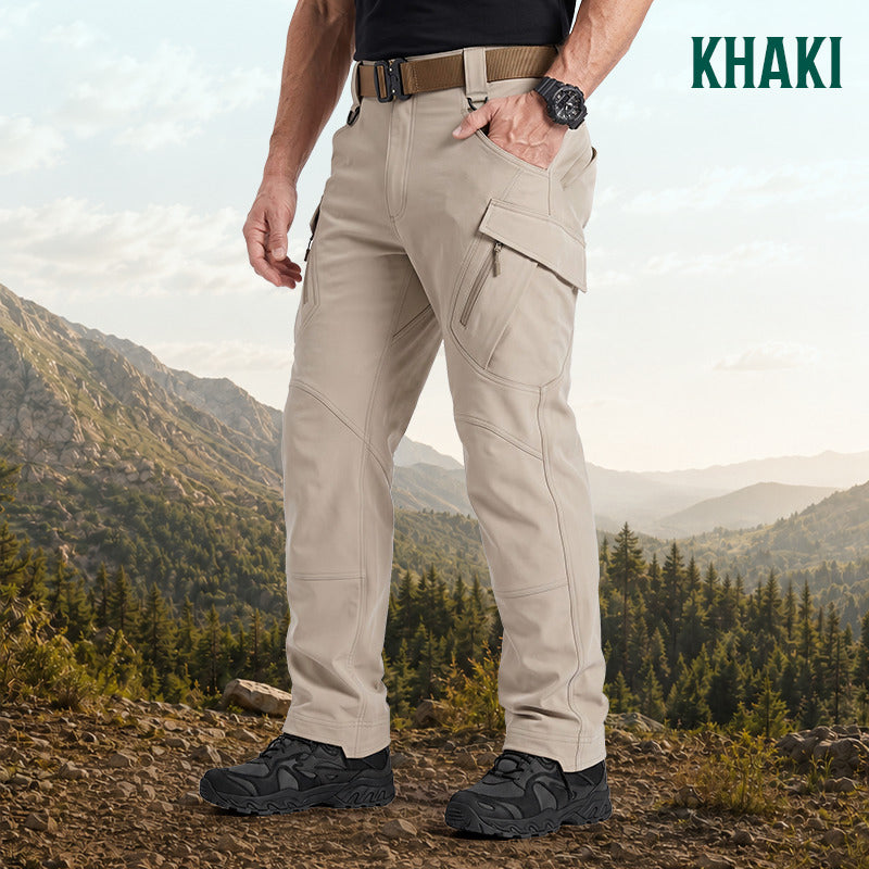 Men's 9-Pocket Straight Fit Tactical Waterproof Pants