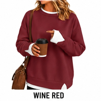 Women’s Layered Crewneck Sweatshirt
